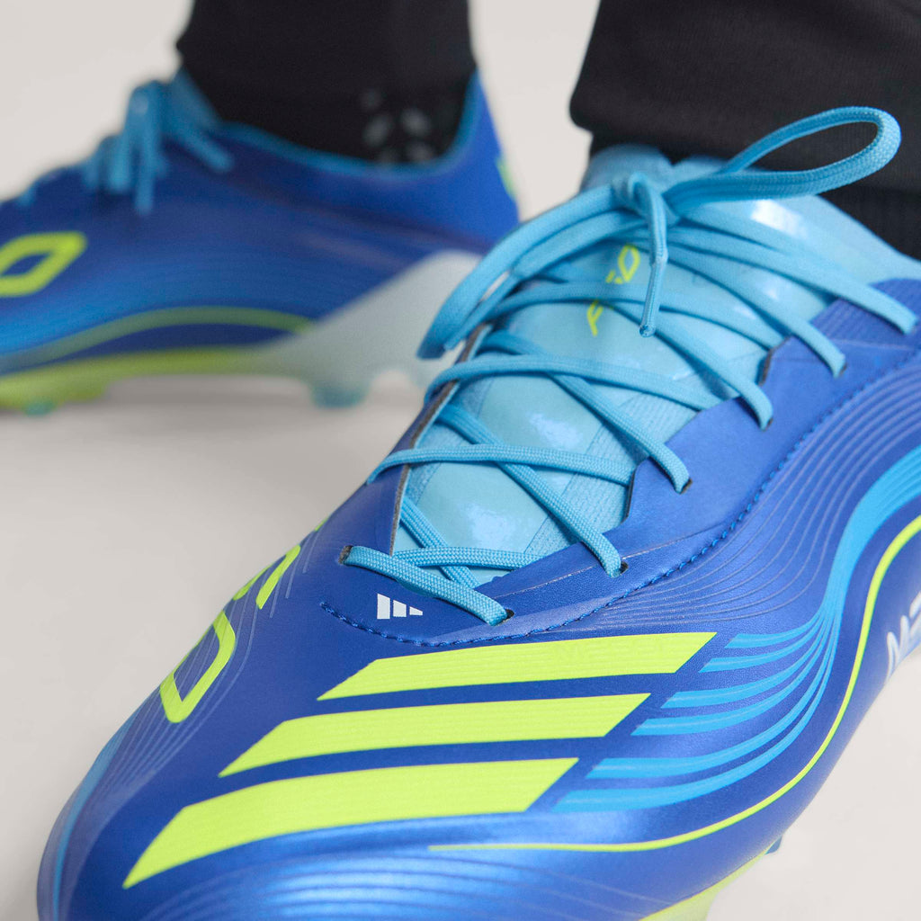 adidas F50 Messi Elite FG Mens Soccer Cleats Royal Blue Yellow Blue