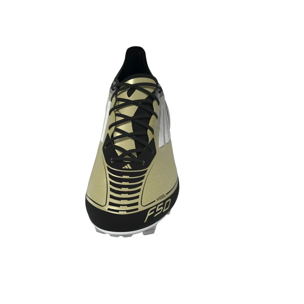 adidas F50 Elite FG Messi Firm Ground Soccer Cleats Gold White Black