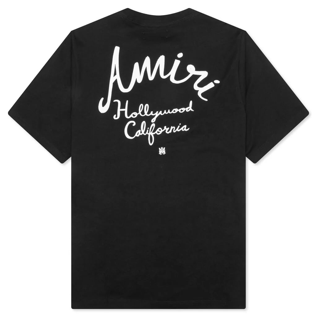 Amiri Hollywood Tee Black