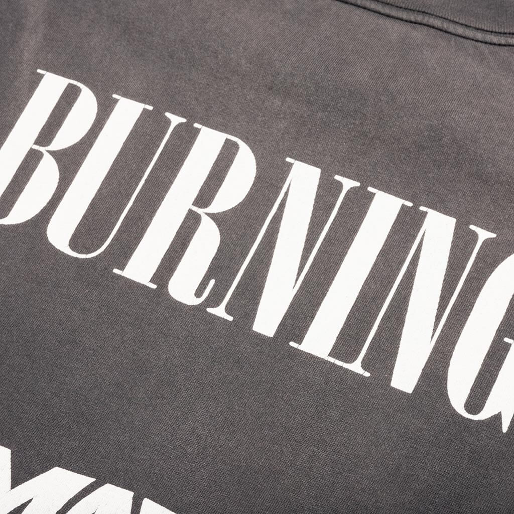 Burning L S Tee Black