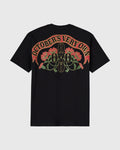 Pom Pom Banner Tee Black