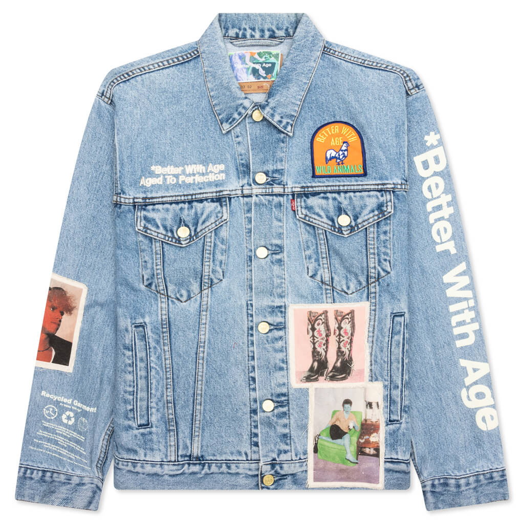 Portrait Denim Jacket Multi