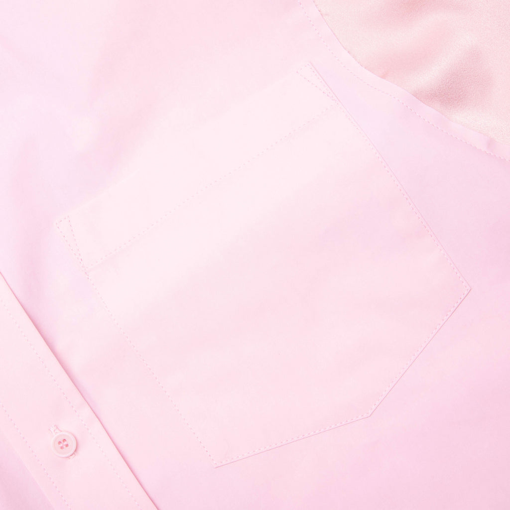 Satin Insert Shirt Rose Pink