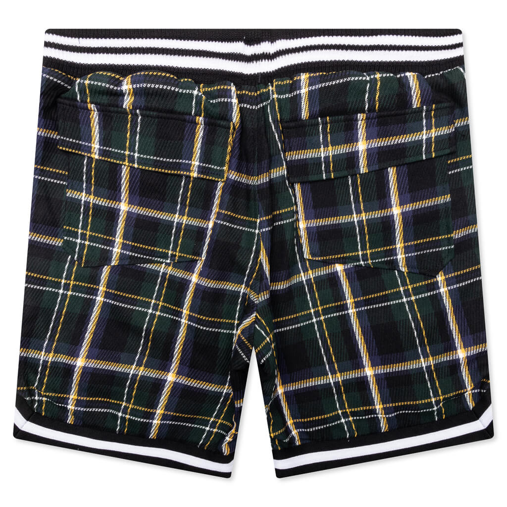 Flannel Court Logo Short Multi Green