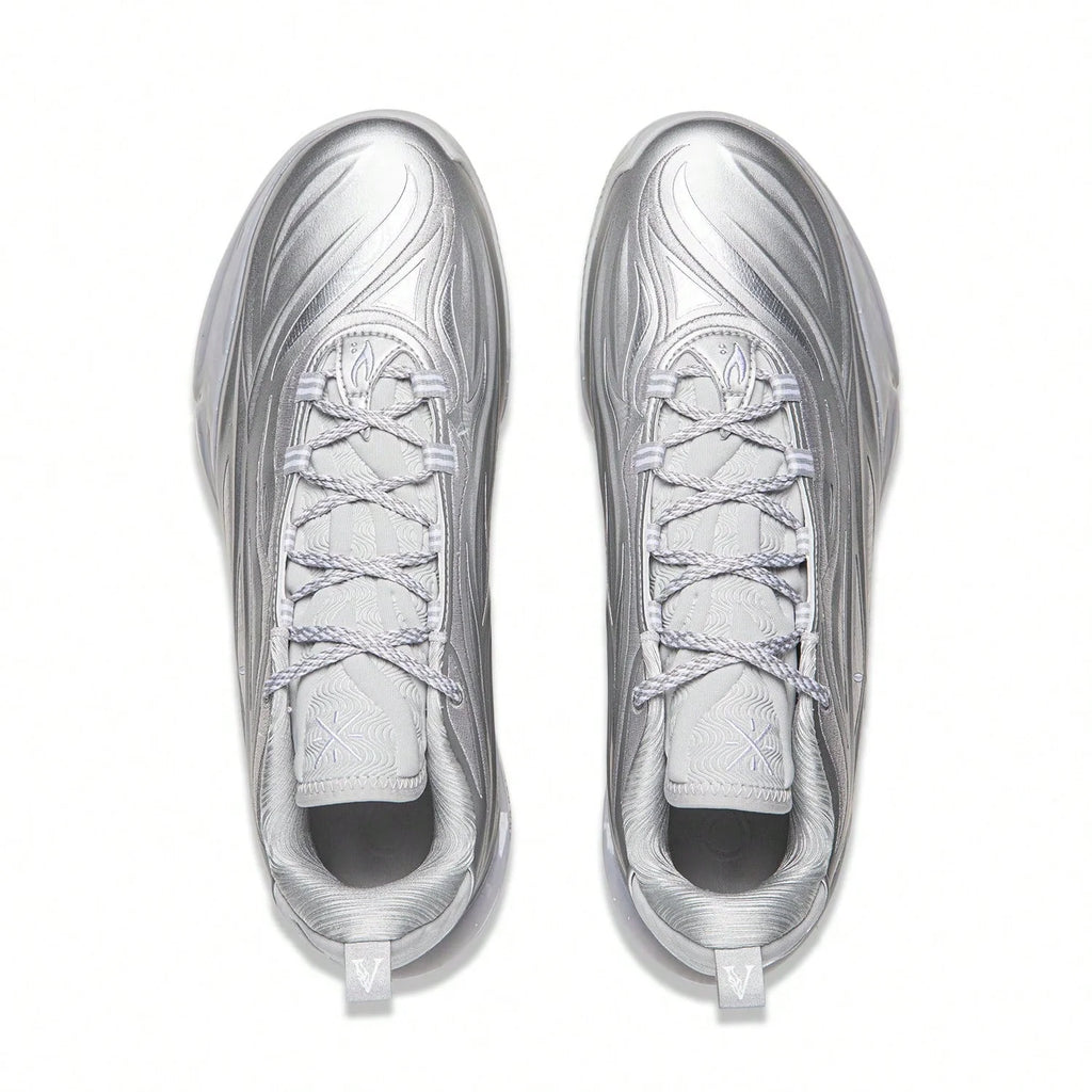 Tênis Li Ning Wade 808 5 Ultra V2 Silver Flash