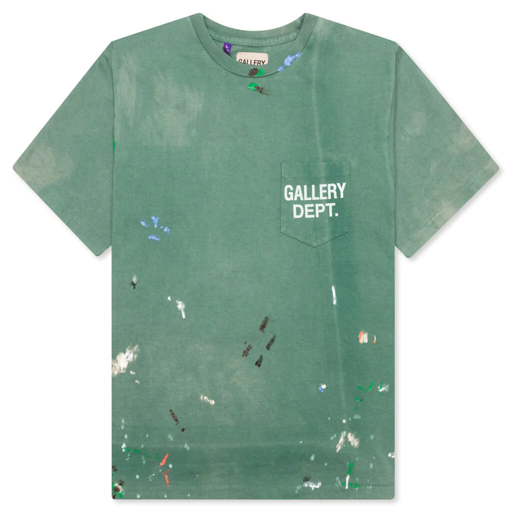 Vintage Logo Painted Tee Green