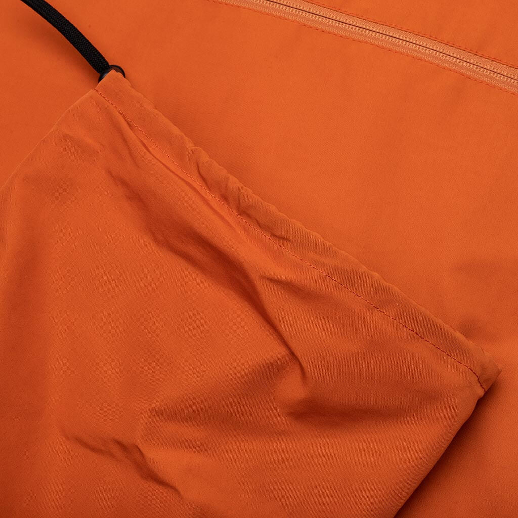 Multi Pocket Zipped Down Vest Orange