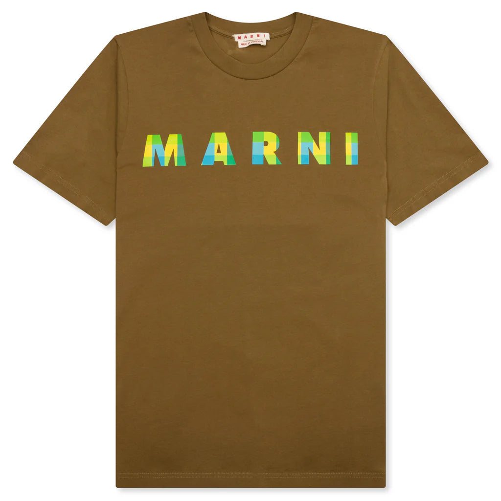 Creta Cotton T Shirt With Gingham Logo Creta