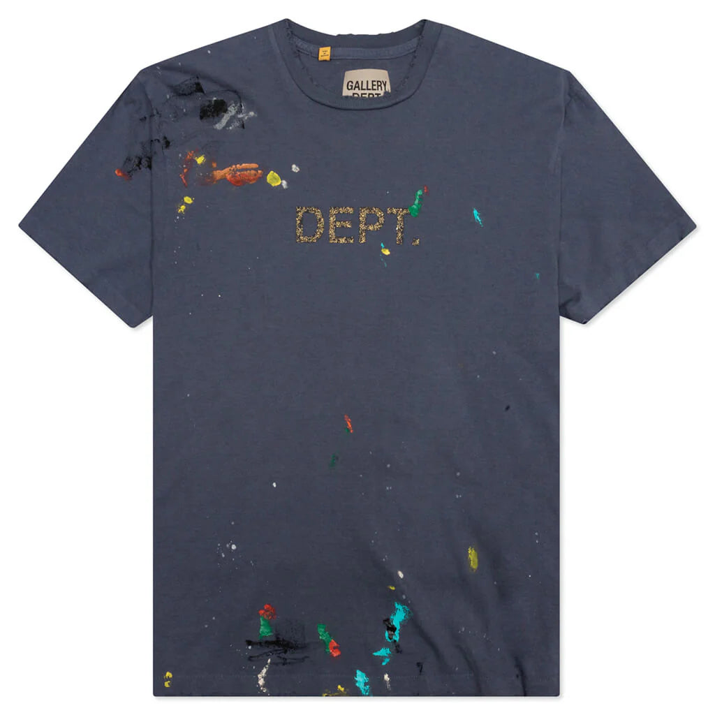 Dept Logo Handpainted Tee Navy