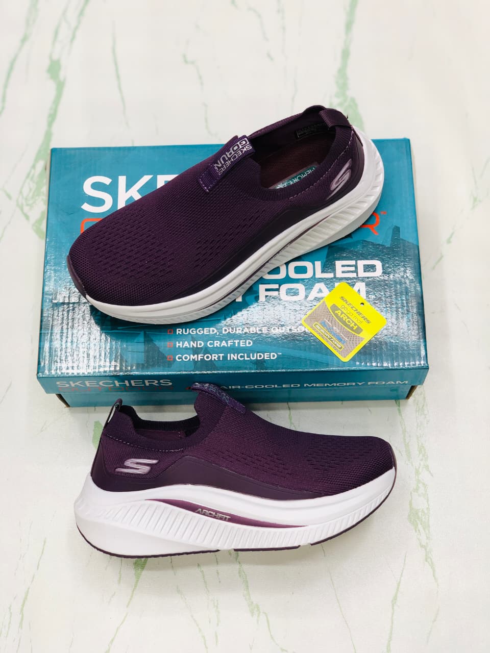 SKECHERS ARCHFIT PLUM FOR WOMEN