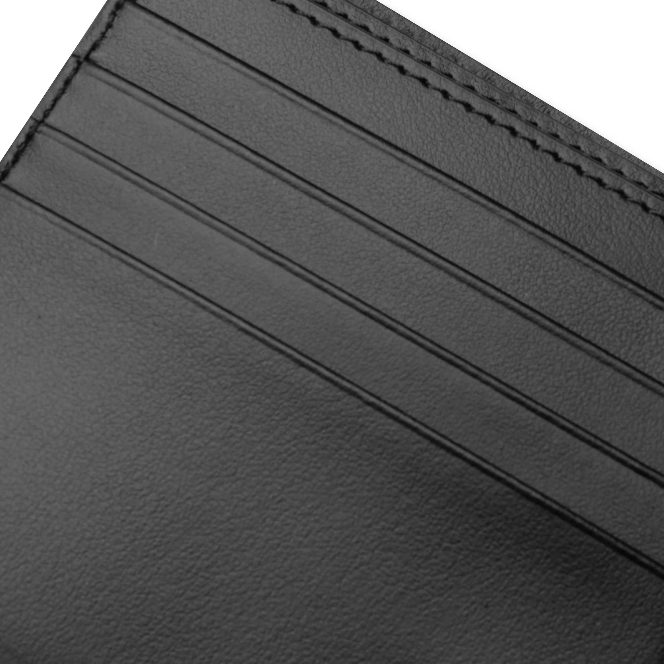 Folded Leather Wallet Fn Ux Slgs000286 Black