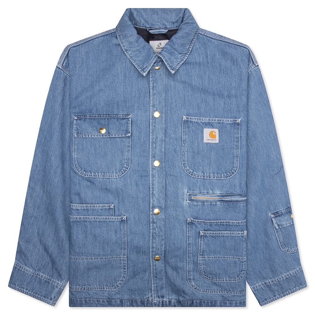 Carhartt WIP x Invincible Denim Chore Coat Max Blue