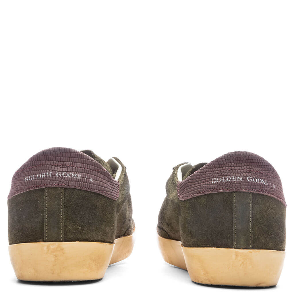 Super Star Sneakers Green Black Bordeaux