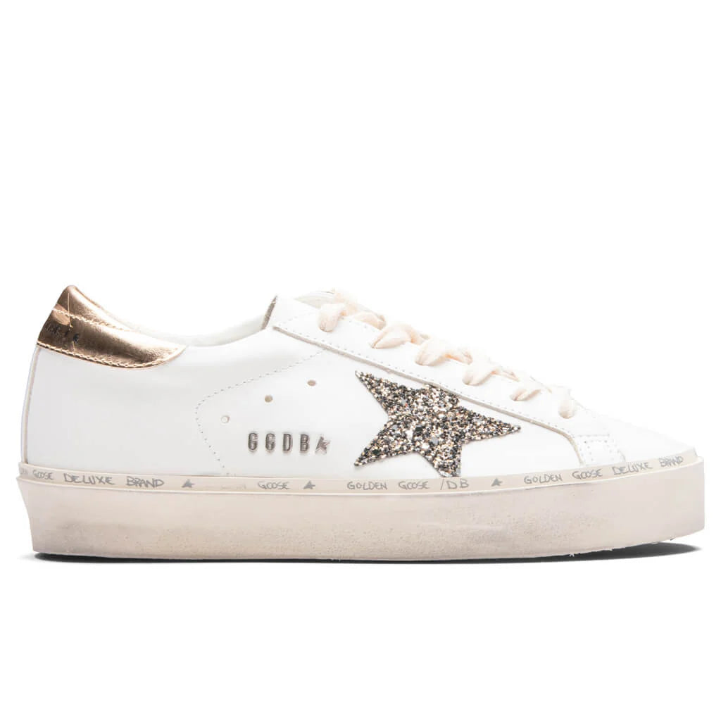 Womens Hi Star White Black Gold Gold