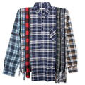 Flannel Shirt 7 Cuts Zipped Wide Shirt Assorted