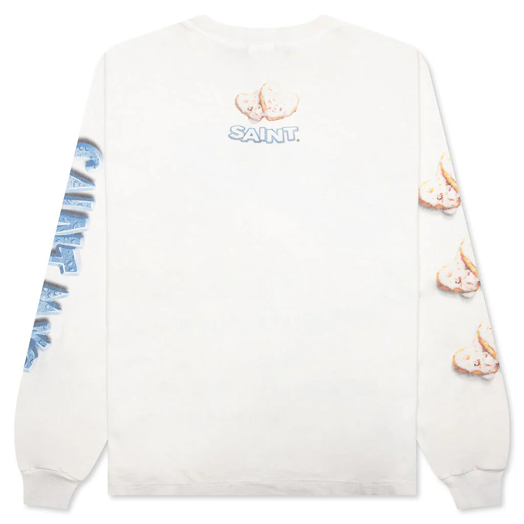 Saint Michael x Shermer Academy Heart Cookie L S Tee White