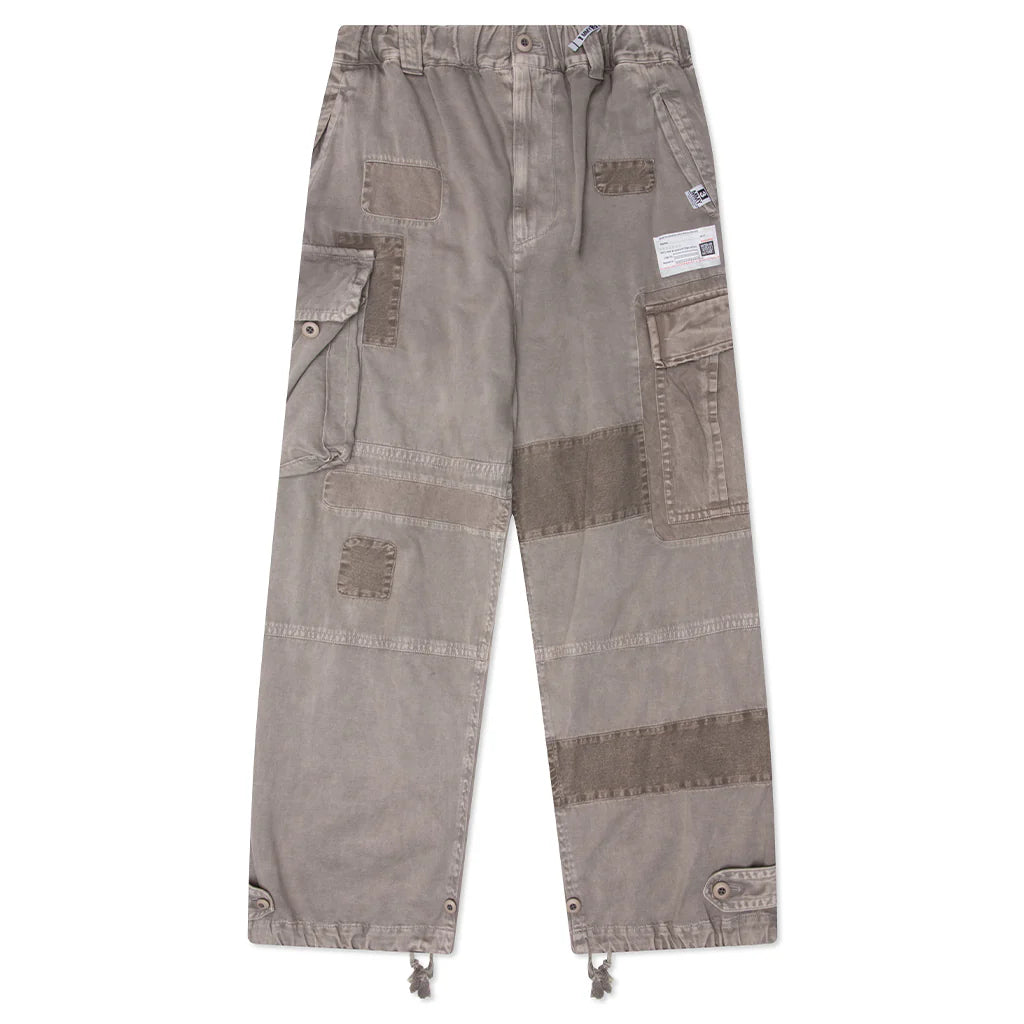 Repair Cargo Trousers Light Grey