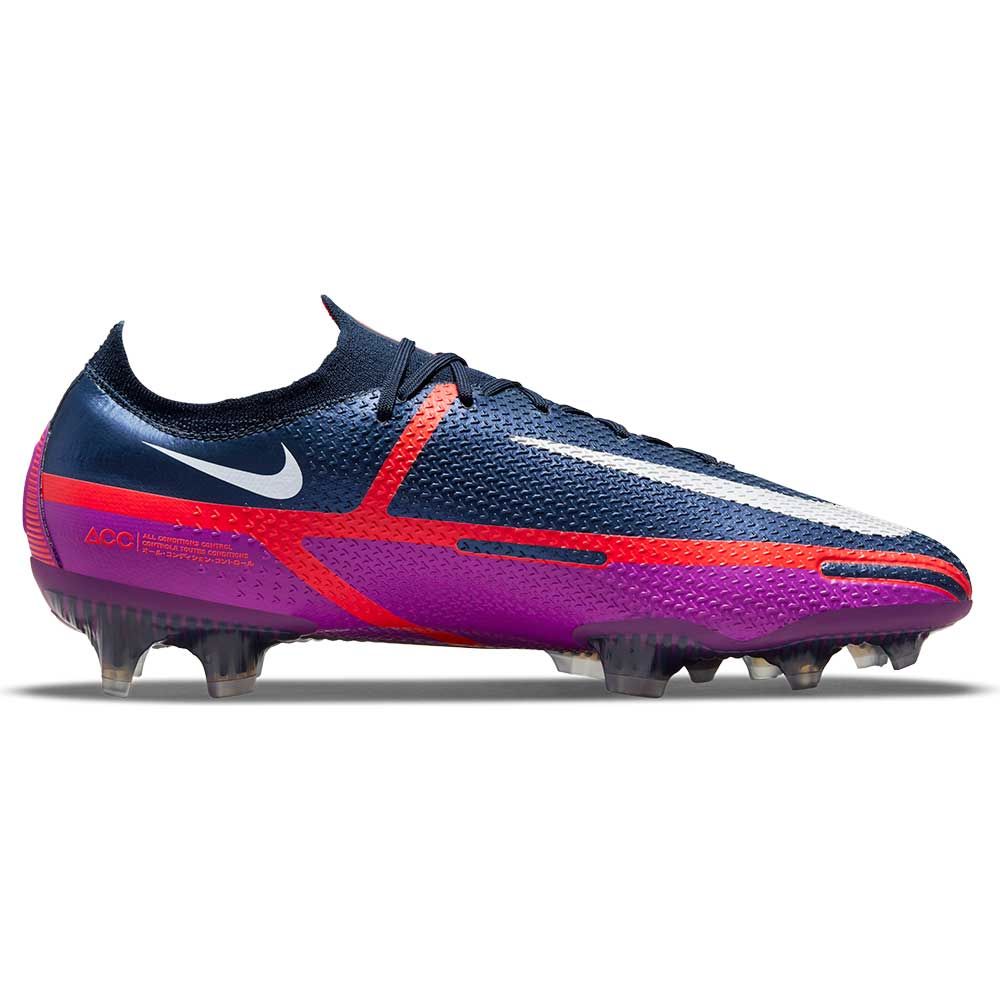 Nike Phantom GT2 Elite FG Firm Ground Soccer Cleats Navy White Purple