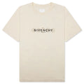 Reverse Cotton with Tarot Print T Shirt Ivory