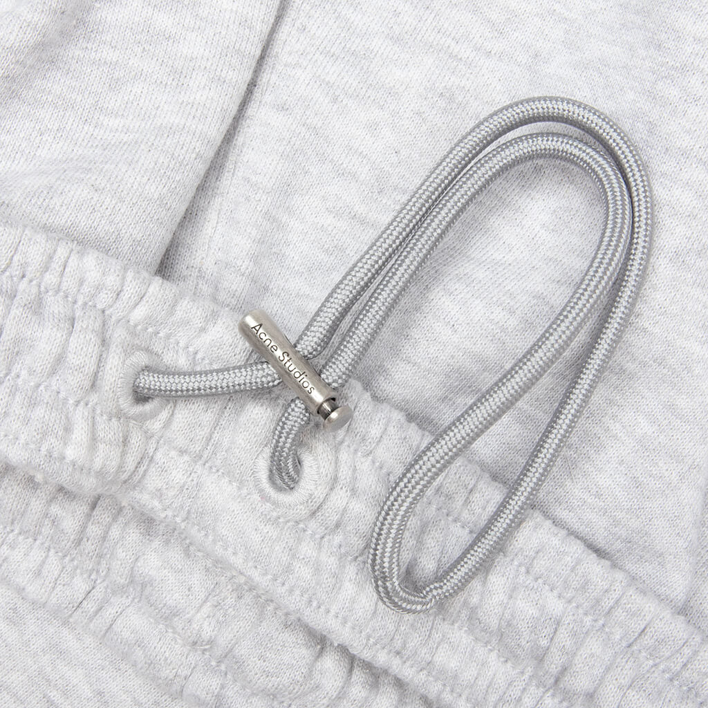 Fleece Logo Sweatpants Pale Grey Melange