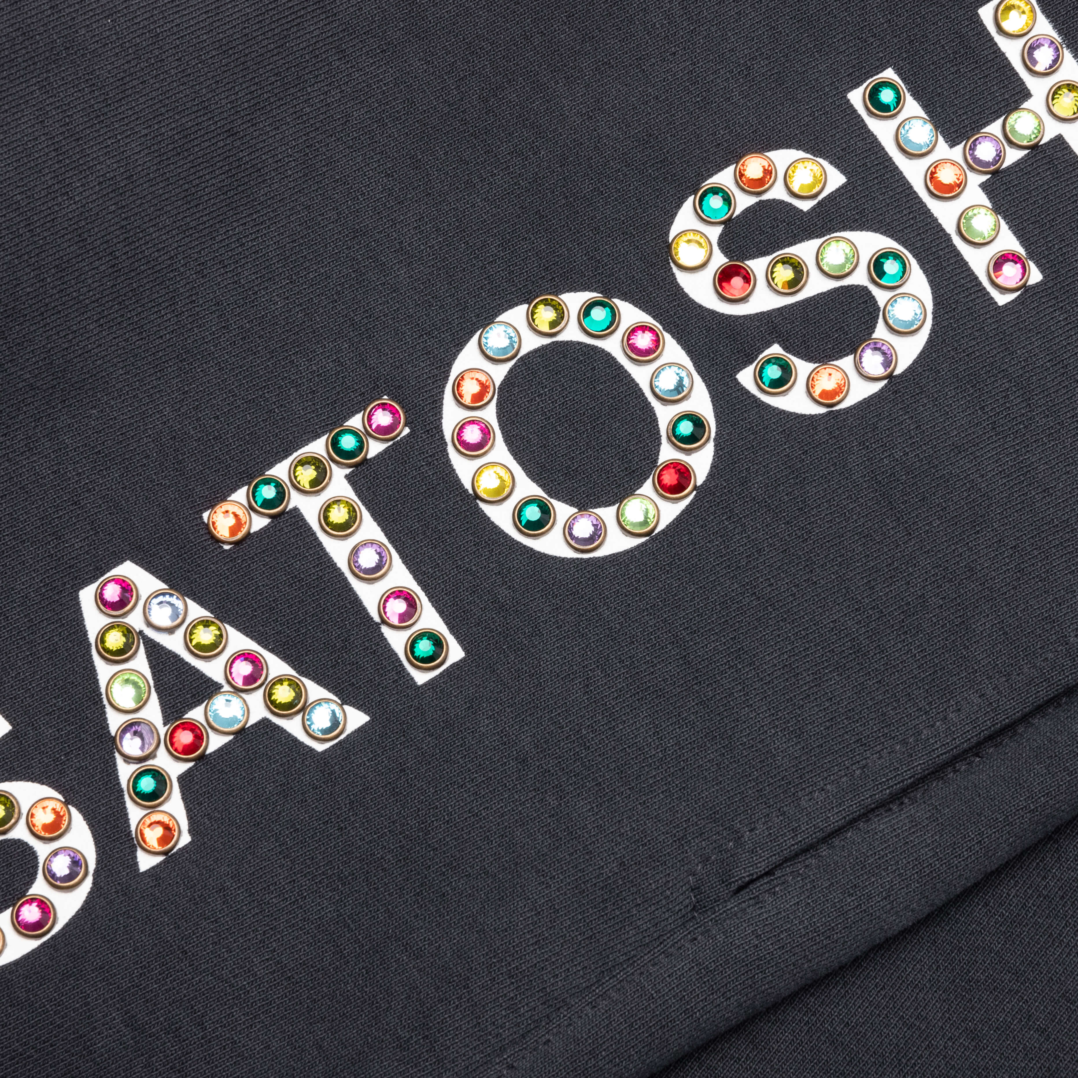 Studded Logo Short Black