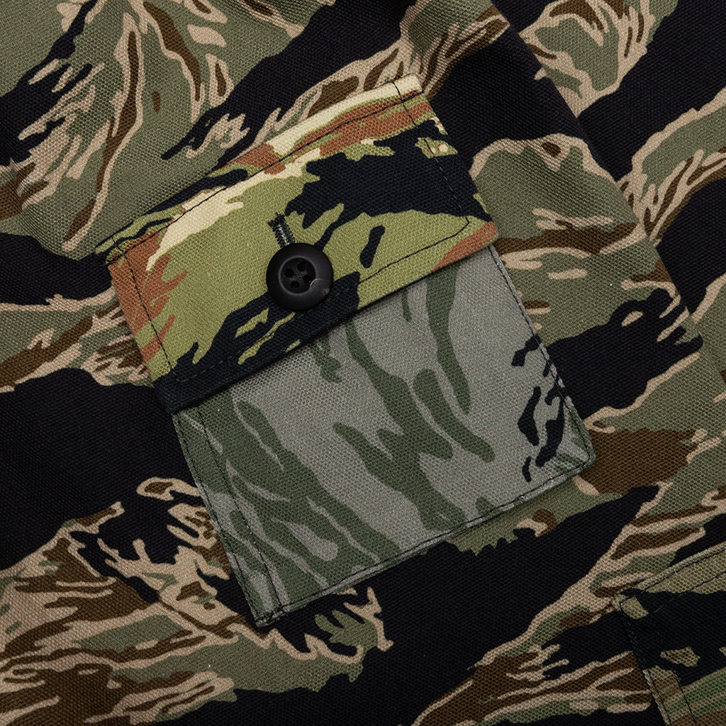 Camo Print Windbreaker Multicolored