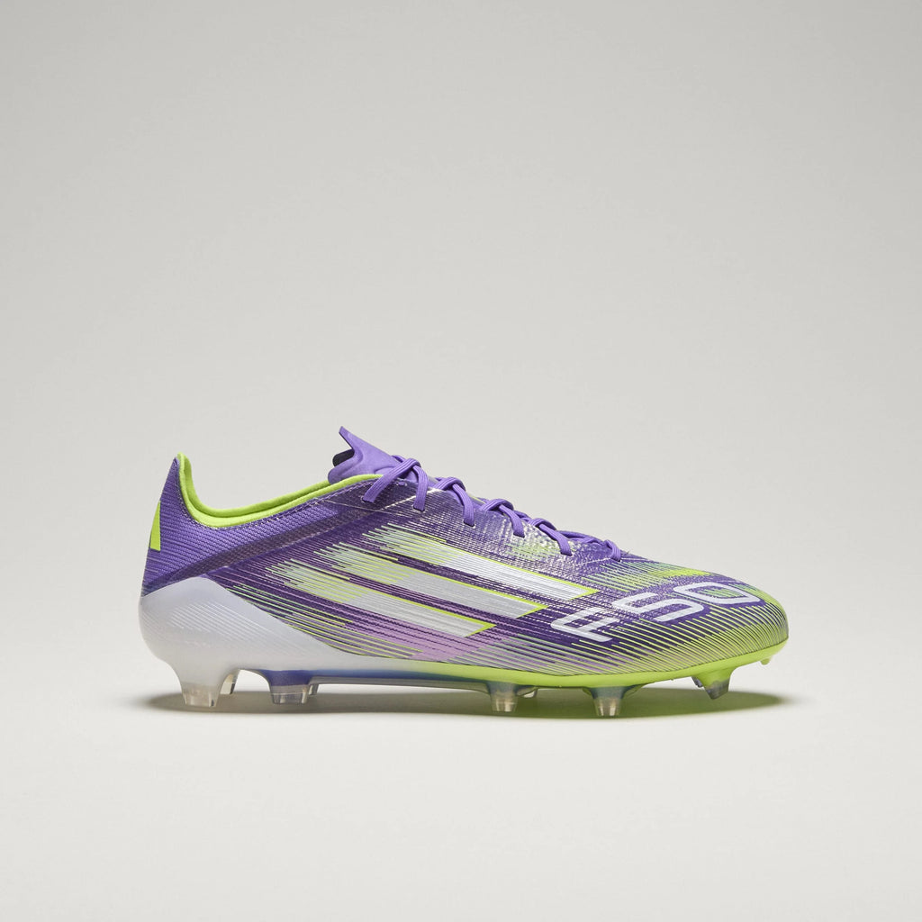 adidas F50 Elite Firm Ground Soccer Cleats Purple White Lemon