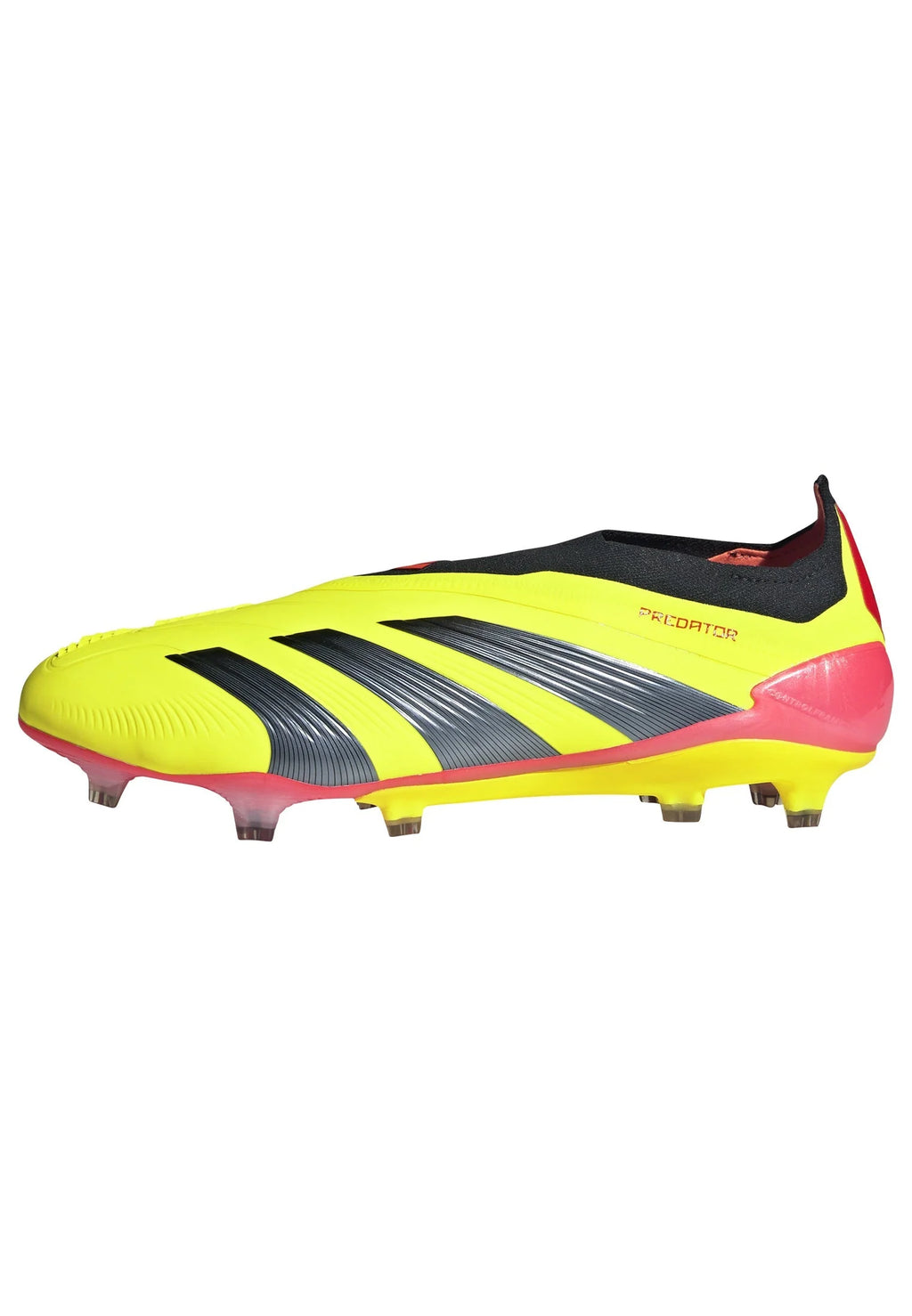 adidas Predator Elite Laceless FG Laceless Firm Ground Soccer Cleats Solar Yellow Black Solar Red