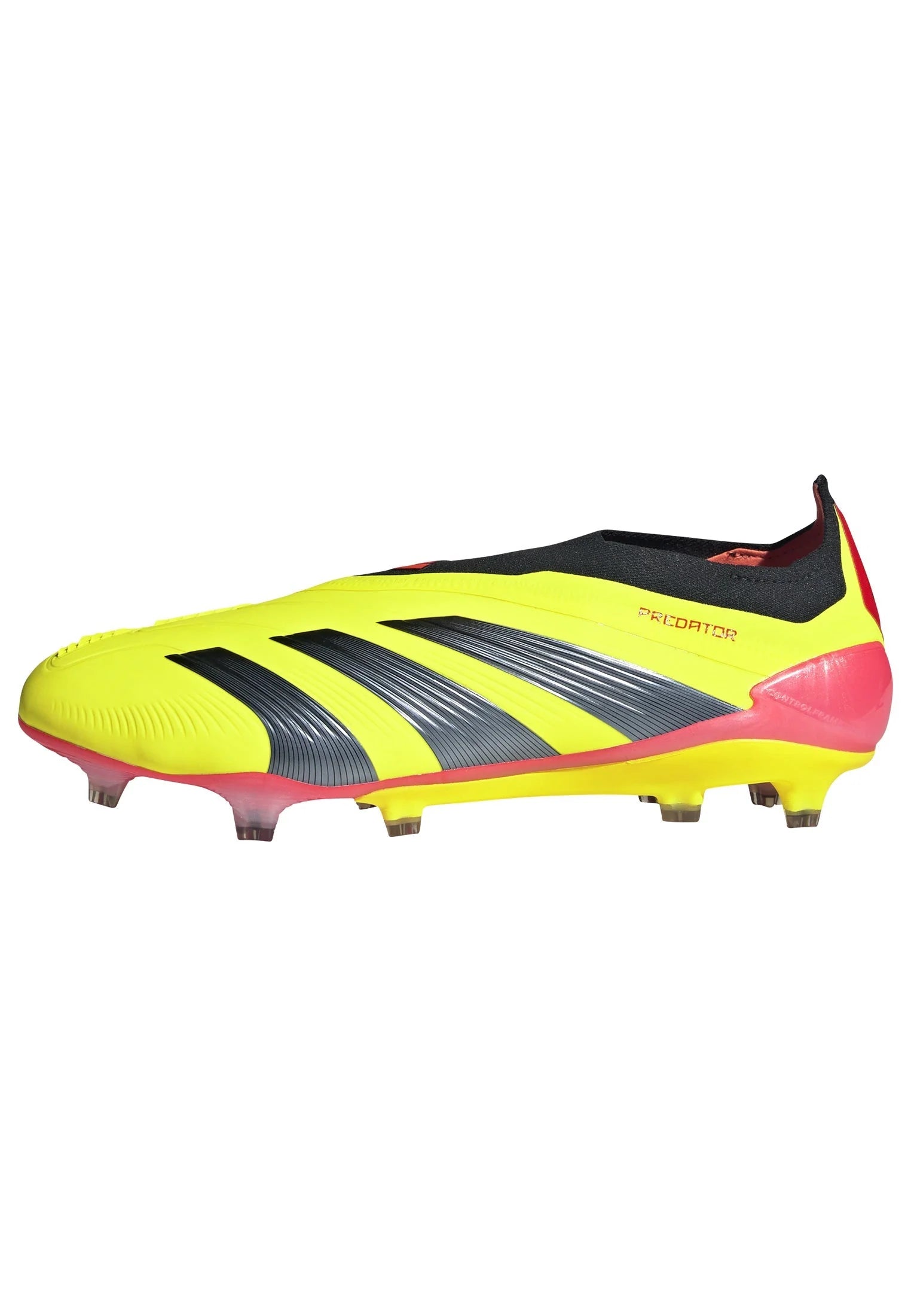 adidas Predator Elite Laceless FG Laceless Firm Ground Soccer Cleats Solar Yellow Black Solar Red