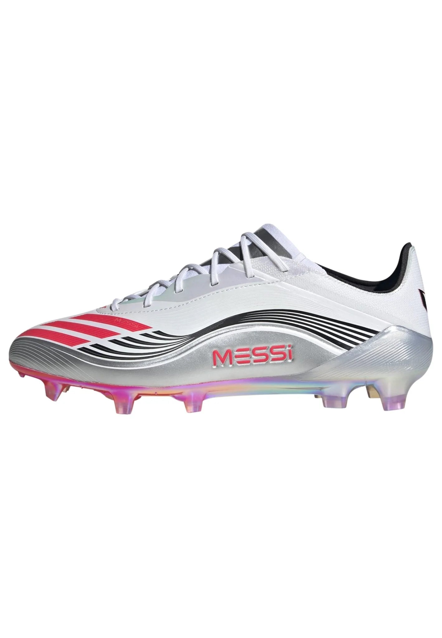 adidas F50 Messi Elite Firm Ground Soccer Cleats White Red
