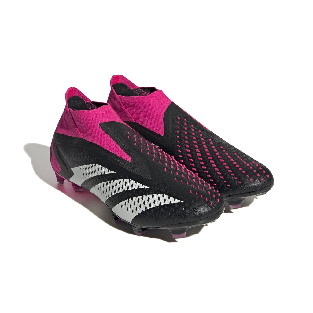 adidas Predator Accuracy FG Firm Ground Soccer Cleats Black White Shock Pink