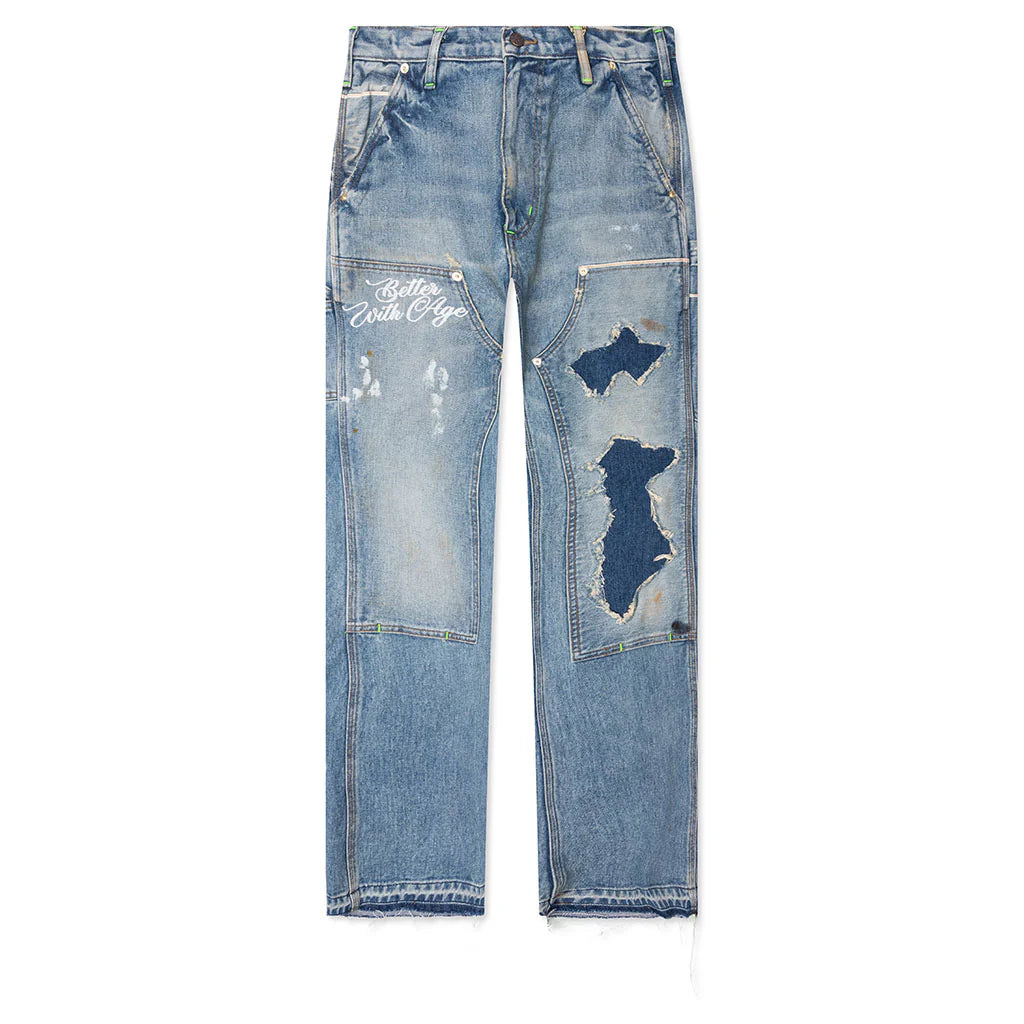Mason Double Knee Selvage Denim Trouser Indigo