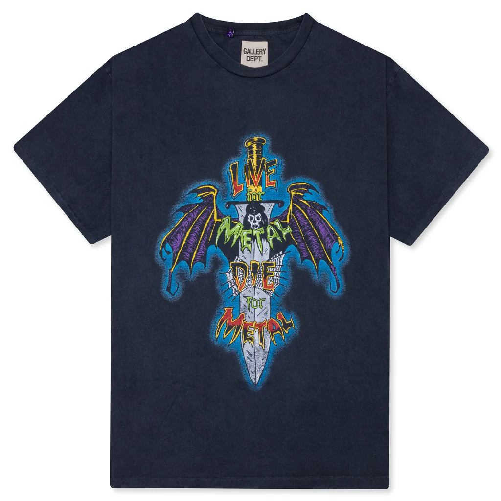 Live For Metal Tee Vintage Black