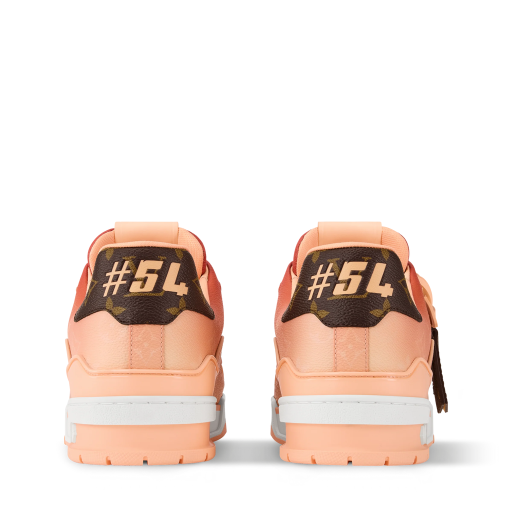 LV Trainer Sneaker Monogram printed canvas Orange