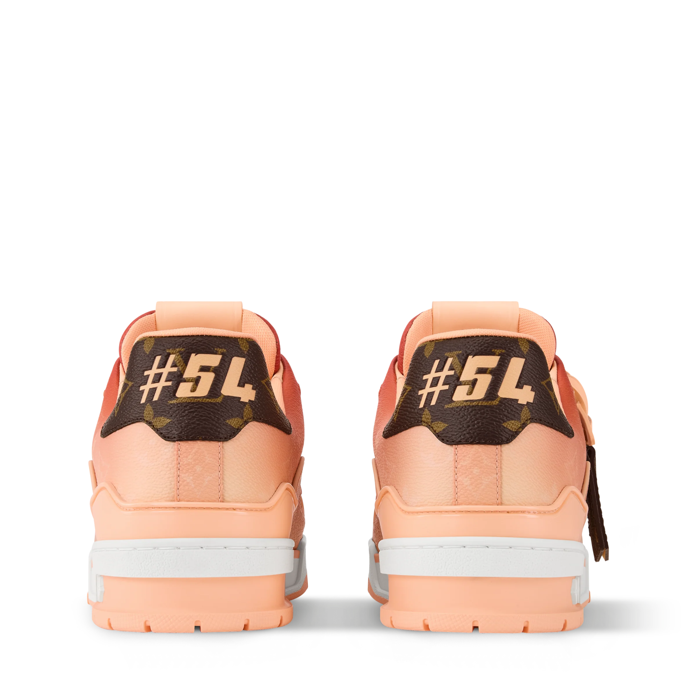 LV Trainer Sneaker Monogram printed canvas Orange