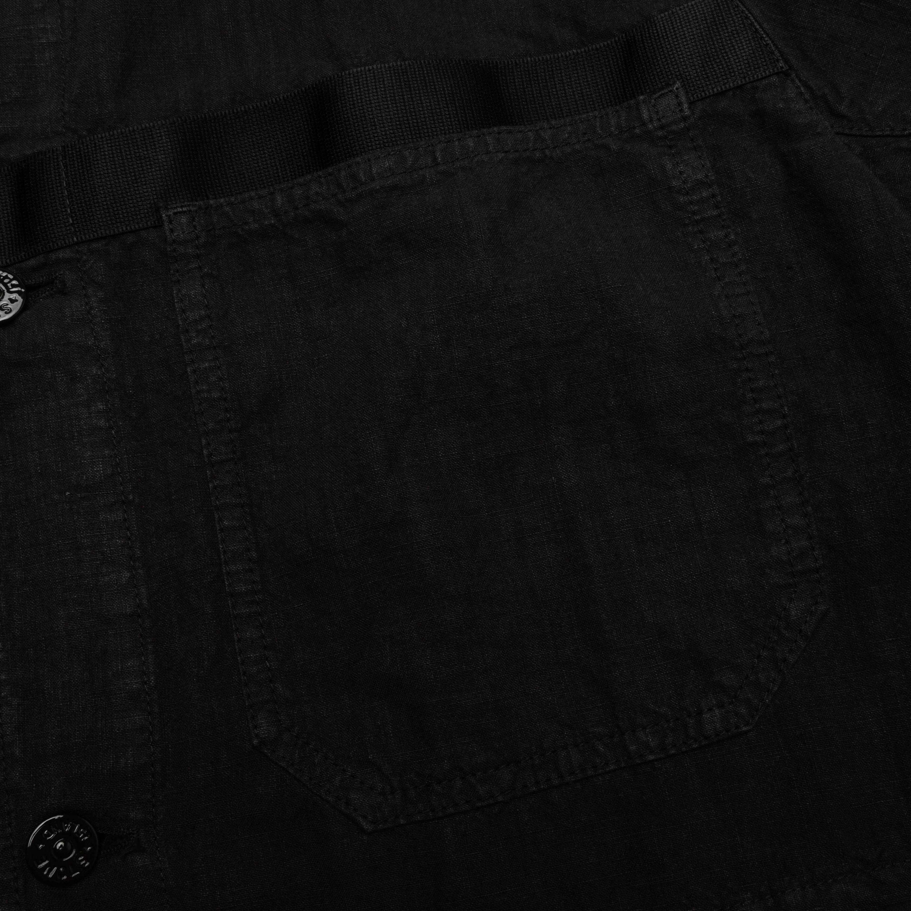 Lino Nylon Tela Field Jacket Black