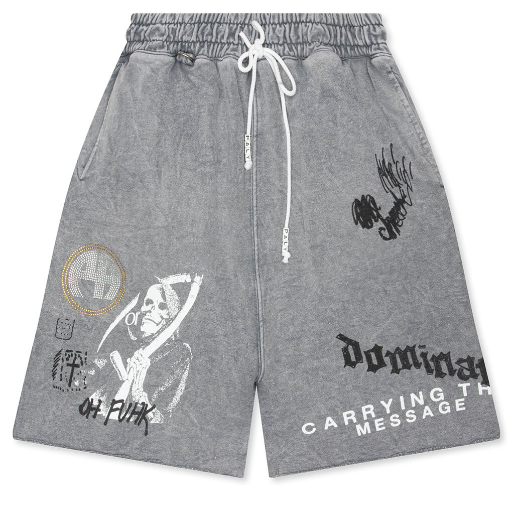 Carrying The Message Sweatshort Gray