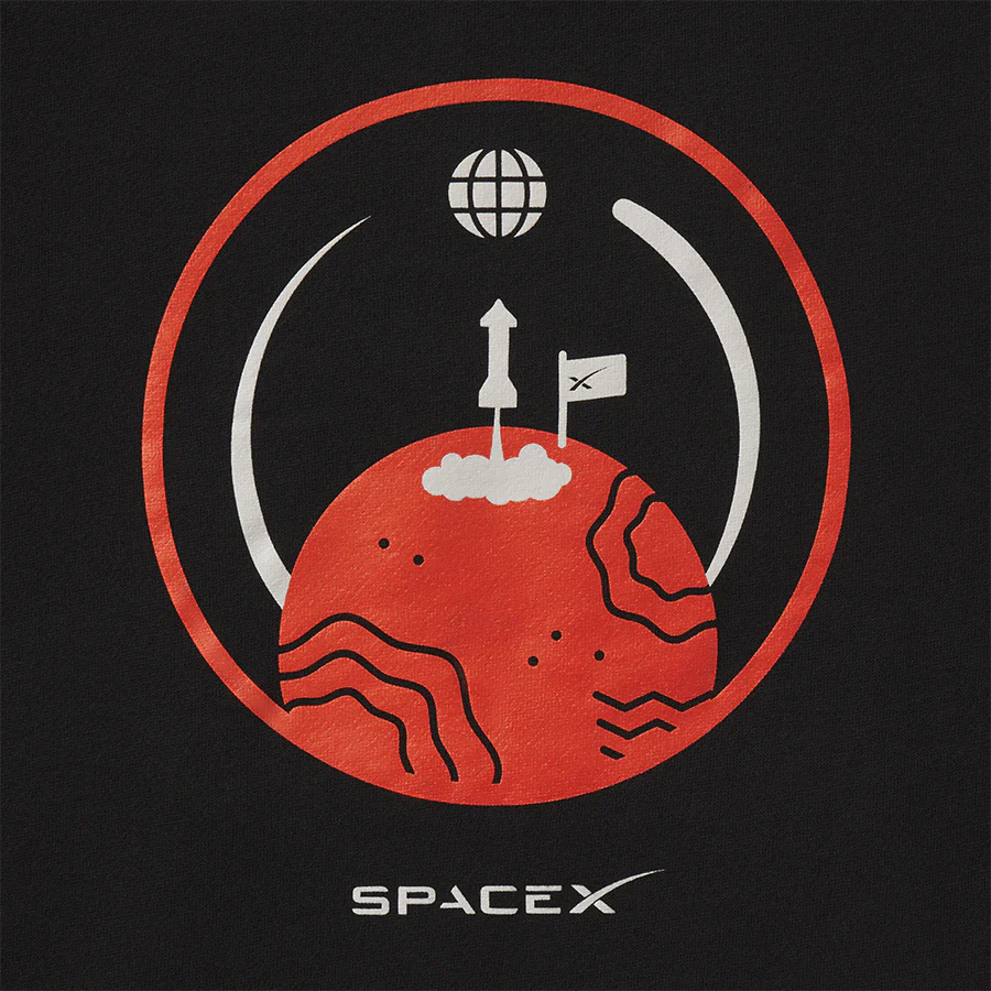 KIDS SPACEX MARS XPLORER PULLOVER HOODIE