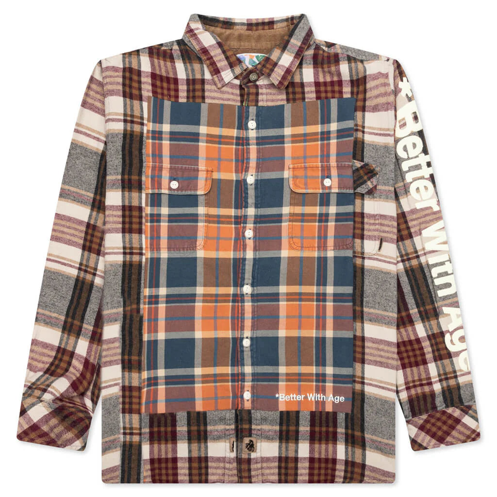 Re Tartan Flannel Shirt Multi