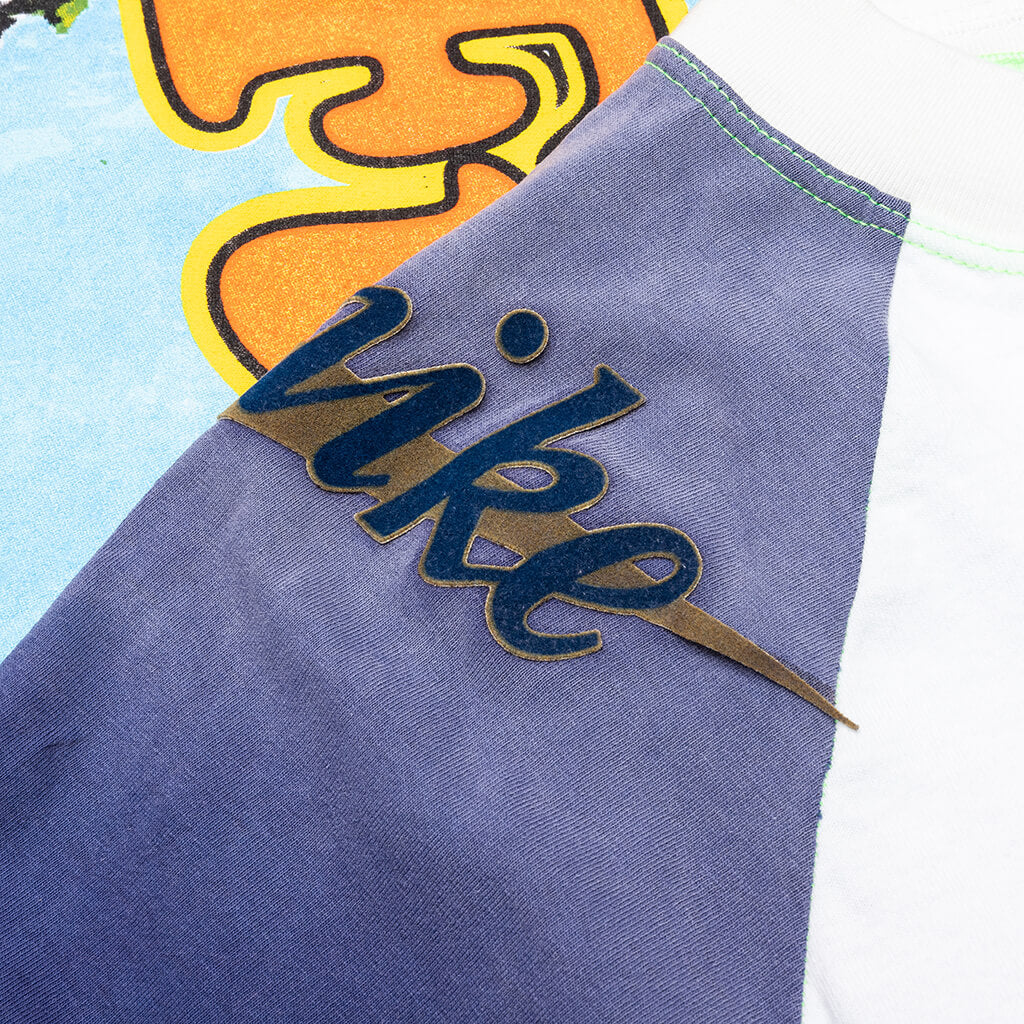 Shit Fuck Raglan Tee Shirt Multi