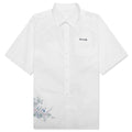 Flowers Poplin Shirt White