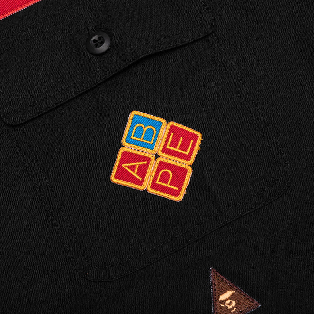 Bape Relaxed Fit Boyscout Shirt Black