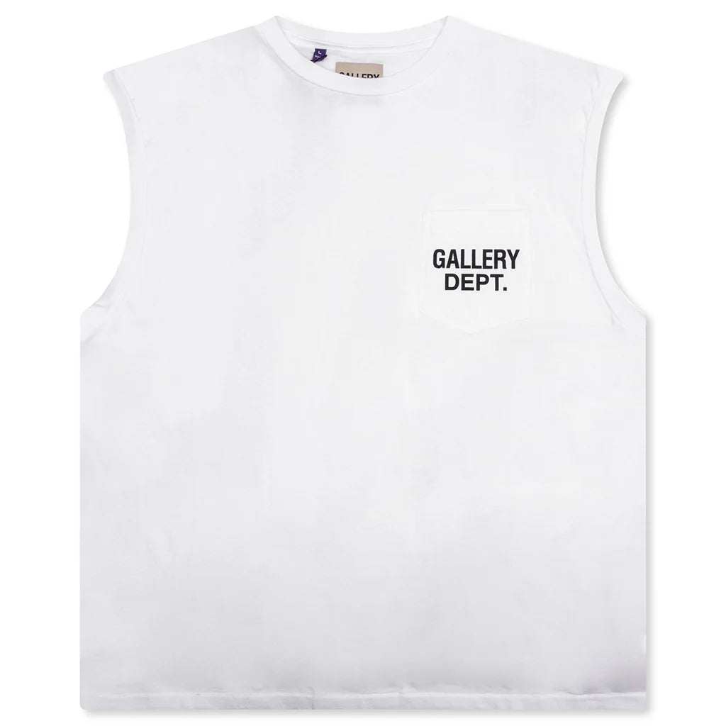 Augi Sleeveless Tee White