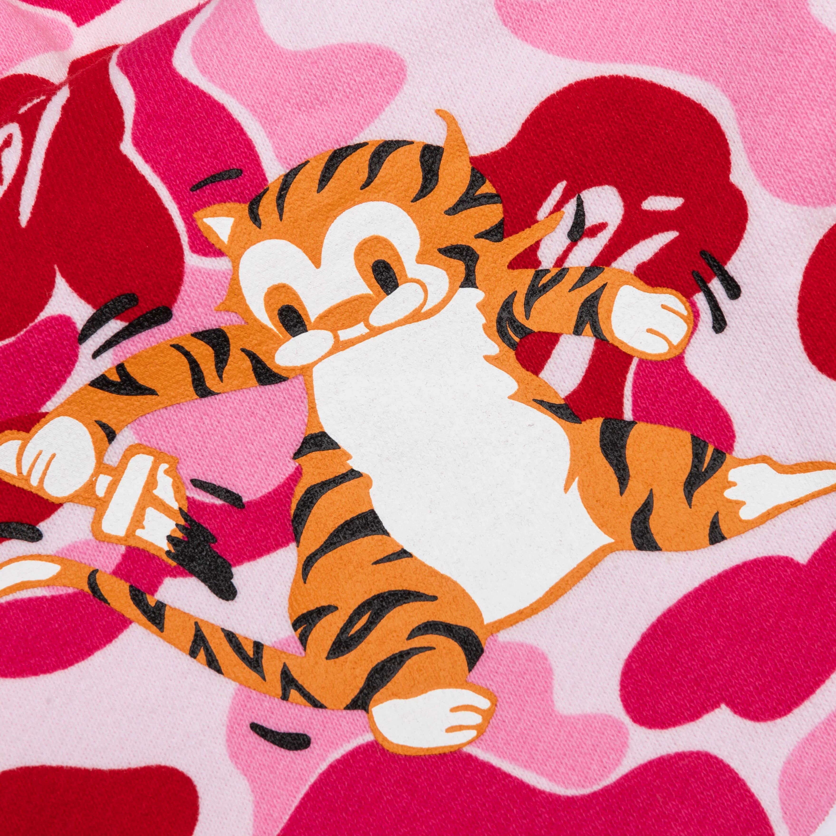 Abc Camo Tiger Full Zip Hoodie Pink