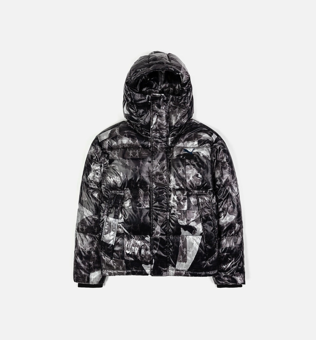 Puma x Kidsuper All Over Print Puffer Mens Jacket Black
