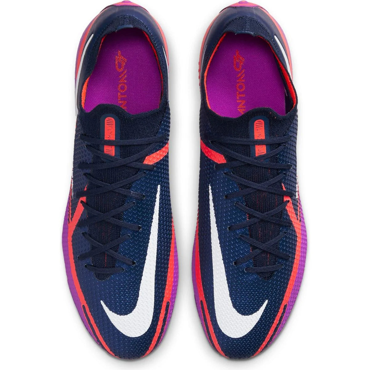 Nike Phantom GT2 Elite FG Firm Ground Soccer Cleats Navy White Purple