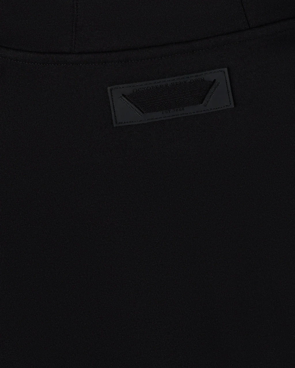 Double Knit Script Hoodie Black