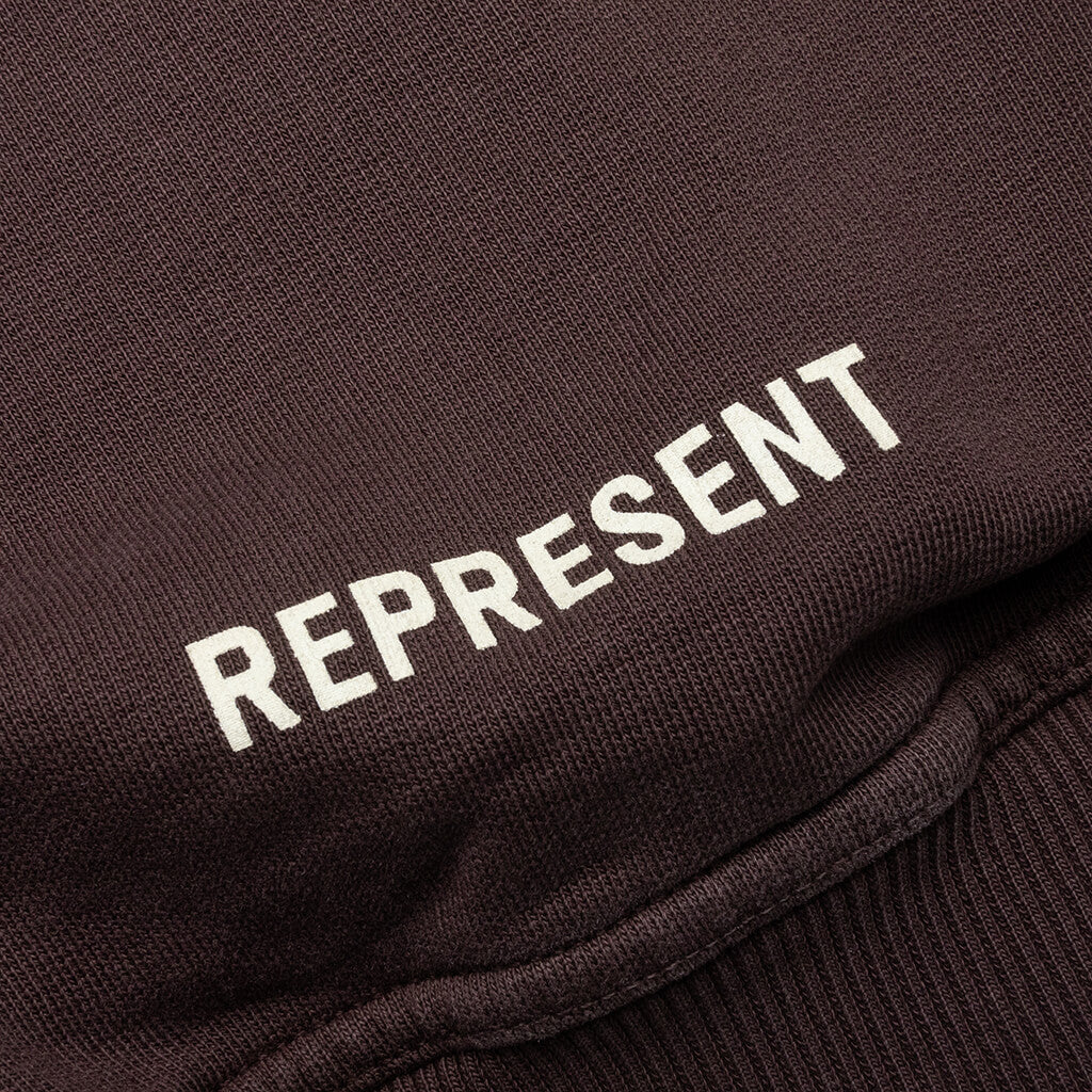 Masking Tape Initial Zip Hoodie Cedar