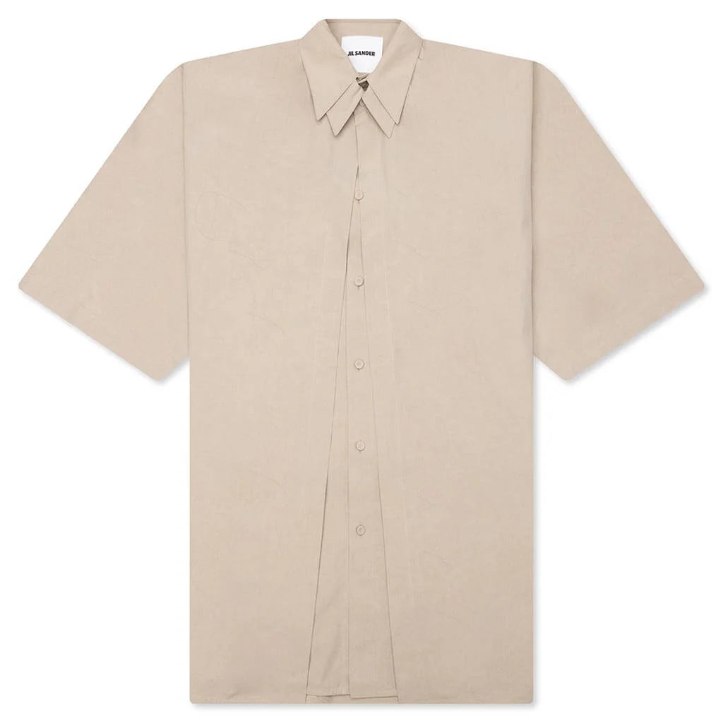 Double Layer Cotton Poplin Shirt Powder Green