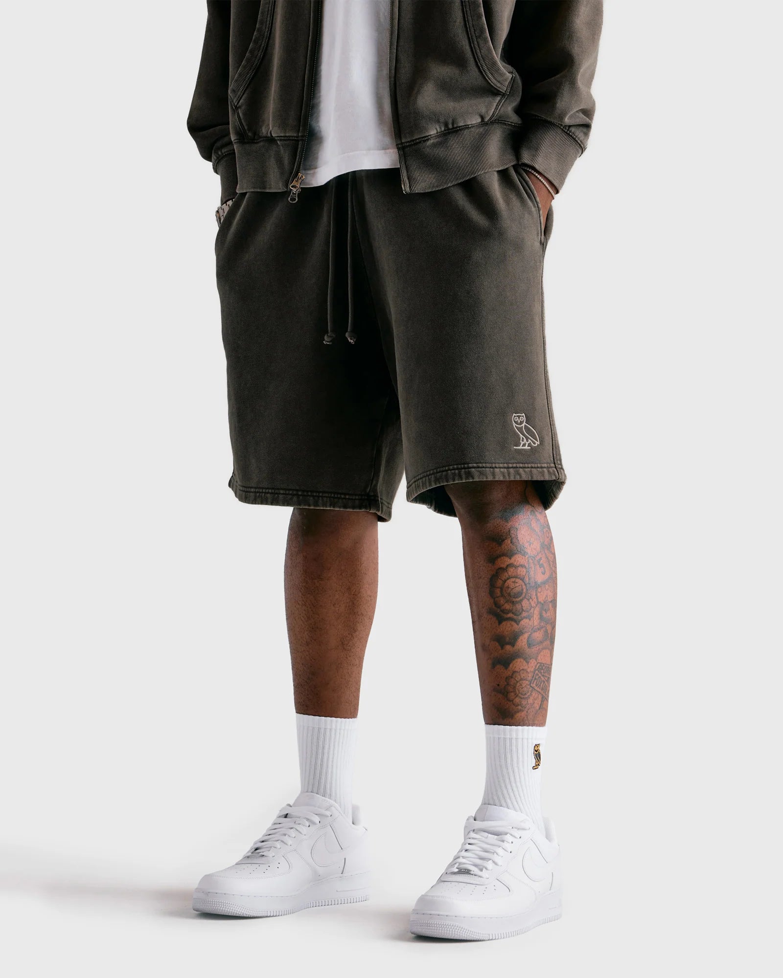 Muskoka Sweatshorts Deep Olive